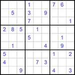 Судоку 9х9 #568 очень трудный