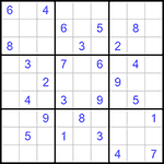 Судоку 9х9 #570 очень трудный