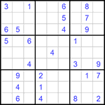 Судоку 9х9 #571 очень трудный