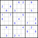 Судоку 9х9 #579 очень трудный