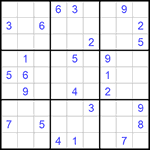 Судоку 9х9 #584 очень трудный