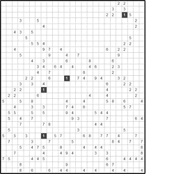 Филиппинский кроссворд #202 “Забор”