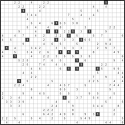 Филиппинский кроссворд #196 “Золотая рыбка”