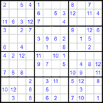 Судоку 12х12 #39 легкий