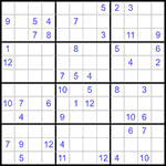 Судоку 12х12 #32 средний