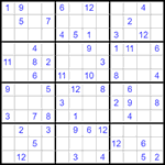 Судоку 12х12 #33 средний