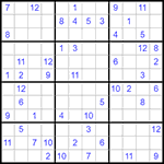 Судоку 12х12 #34 средний