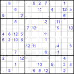 Судоку 12х12 #35 средний