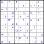 Судоку 12х12 #39 средний
