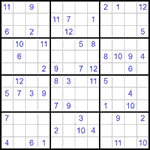 Судоку 12х12 #31 трудный