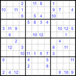 Судоку 12х12 #32 трудный