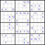 Судоку 12х12 #36 трудный