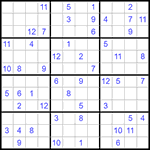 Судоку 12х12 #38 трудный