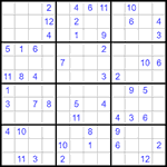 Судоку 12х12 #32 очень трудный