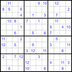 Судоку 12х12 #34 очень трудный