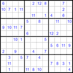 Судоку 12х12 #36 очень трудный