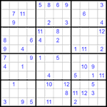 Судоку 12х12 #39 очень трудный