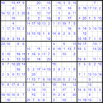 Судоку 20х20 #16 легкий