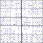 Судоку 20х20 #18 легкий