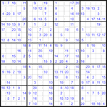 Судоку 20х20 #11 средний