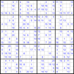 Судоку 20х20 #12 средний