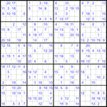 Судоку 20х20 #13 средний