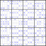 Судоку 20х20 #14 средний