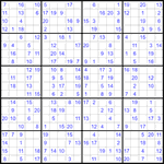 Судоку 20х20 #15 средний