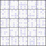 Судоку 25х25 #12 очень трудный