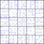Судоку 25х25 #13 очень трудный
