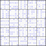 Судоку 25х25 #15 очень трудный
