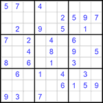 Судоку 9х9 #638 легкий