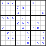 Судоку 9х9 #640 легкий