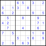 Судоку 9х9 #643 легкий