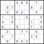 Судоку 9х9 #646 легкий