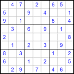 Судоку 9х9 #647 легкий