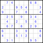 Судоку 9х9 #649 легкий
