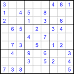 Судоку 9х9 #650 легкий