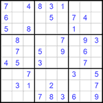 Судоку 9х9 #653 легкий