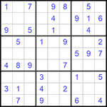 Судоку 9х9 #655 легкий
