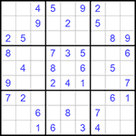 Судоку 9х9 #658 легкий