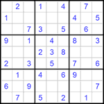 Судоку 9х9 #659 легкий
