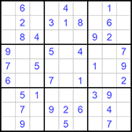 Судоку 9х9 #660 легкий