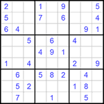 Судоку 9х9 #601 средний