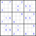 Судоку 9х9 #605 средний