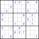 Судоку 9х9 #606 средний