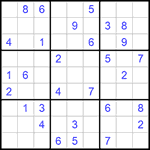 Судоку 9х9 #609 средний