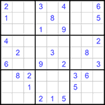 Судоку 9х9 #610 средний