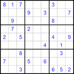 Судоку 9х9 #611 средний