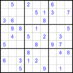 Судоку 9х9 #612 средний